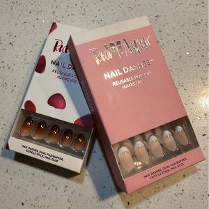 NIB, 2 sets of Red Aspen press on nail kits